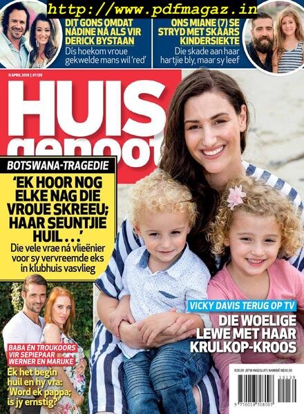 Huisgenoot – 11 April 2019 Cover