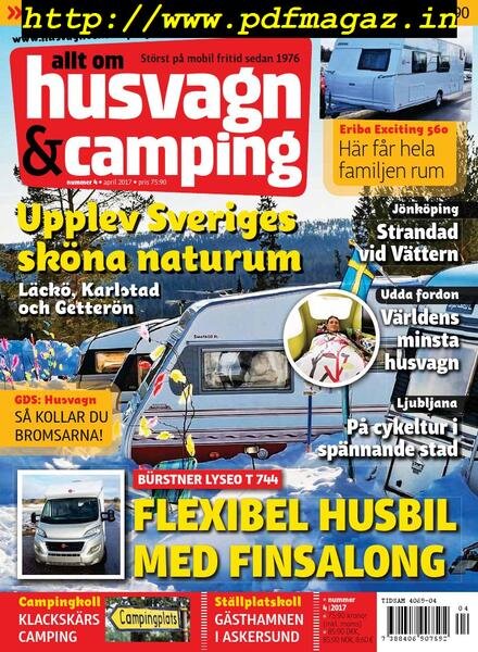 Husvagn & Camping – april 2017 Cover