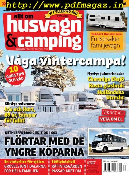 Husvagn & Camping – december 2016 Cover