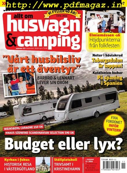 Husvagn & Camping – november 2016 Cover