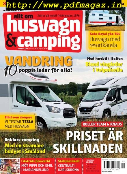 Husvagn & Camping – oktober 2018 Cover