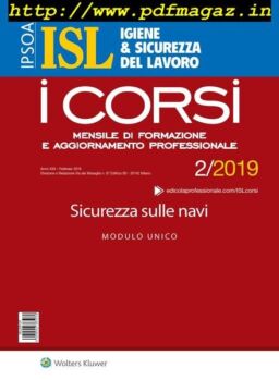 Igiene & Sicurezza del Lavoro Corsi – Febbraio 2019