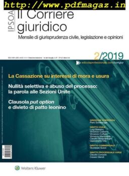 Il Corriere Giuridico – Febbraio 2019