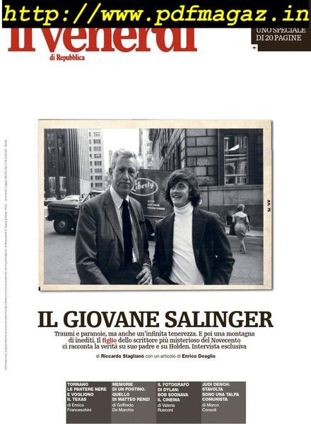 Il Venerdi di Repubblica – 26 aprile 2019 Cover
