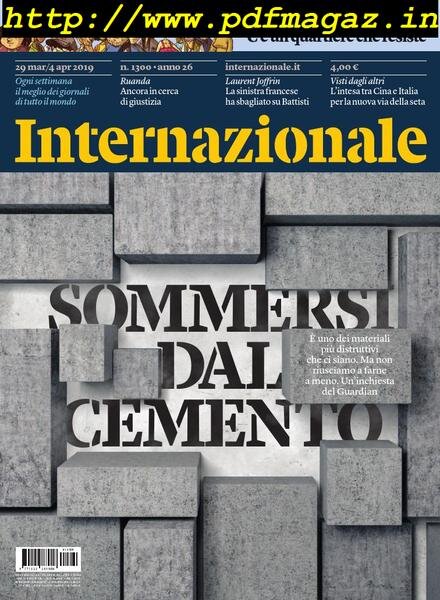 Internazionale – 29 Marzo 2019 Cover