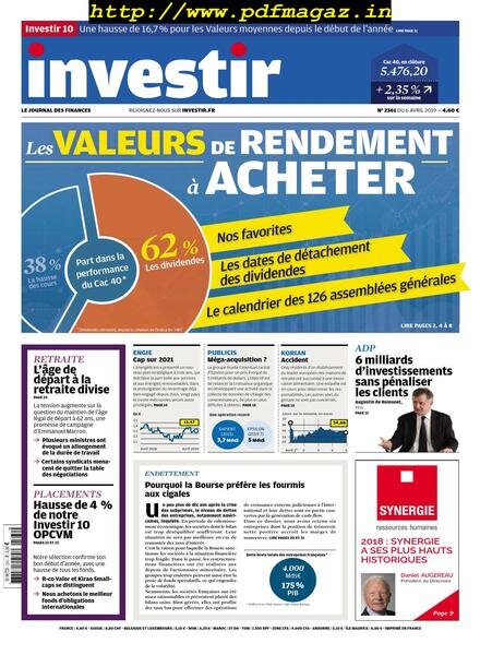 Investir – 6 Avril 2019 Cover