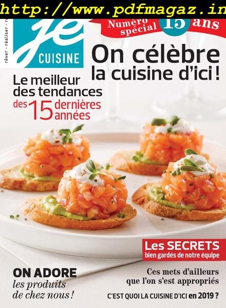 Je Cuisine – Fevrier 2019 Cover