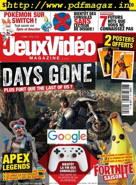 Jeux Video Magazine – avril 2019 Cover