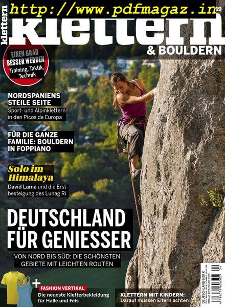 klettern – April 2019 Cover