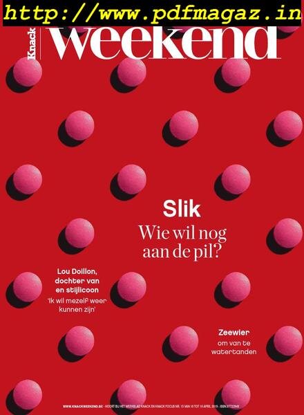 Knack Weekend – 10 April 2019 Cover