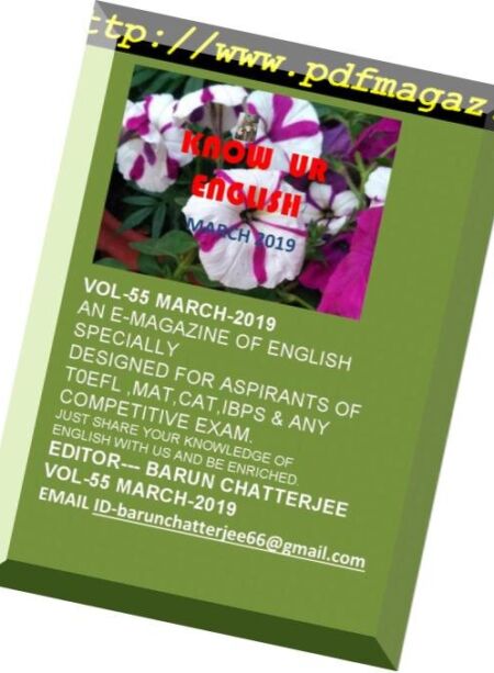 Know Ur English – March 2019 Cover