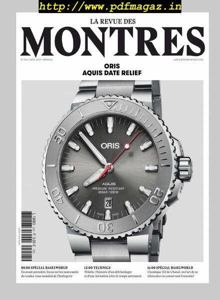 La revue des Montres – avril 2019 Cover