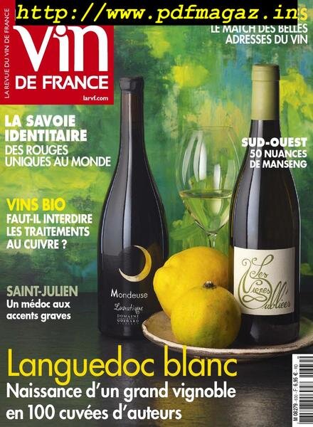 La Revue du Vin de France – avril 2019 Cover