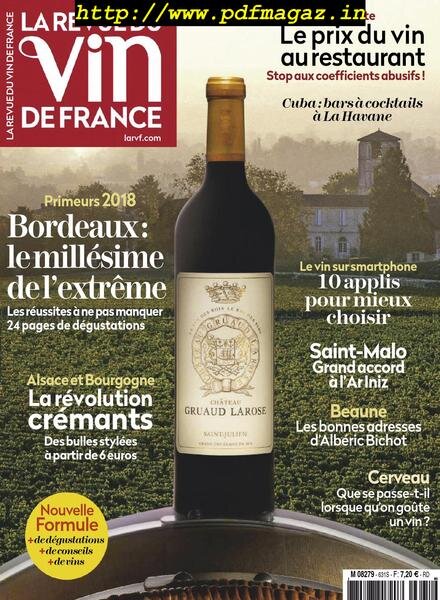 La Revue du Vin de France – mai 2019 Cover