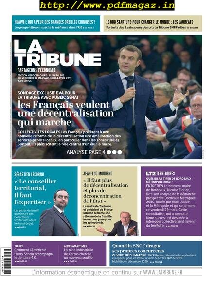 La Tribune – 29 Mars 2019 Cover
