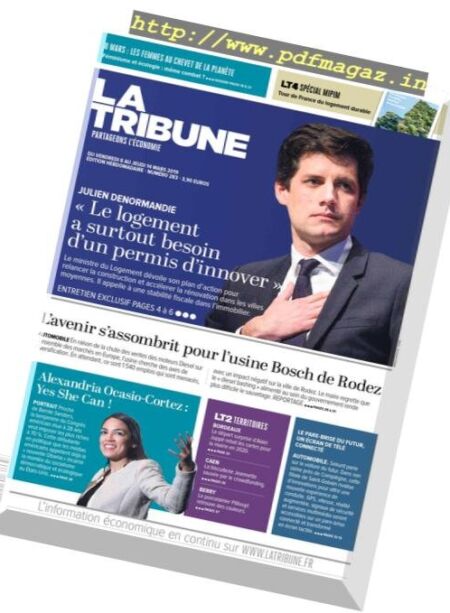 La Tribune – 8 Mars 2019 Cover