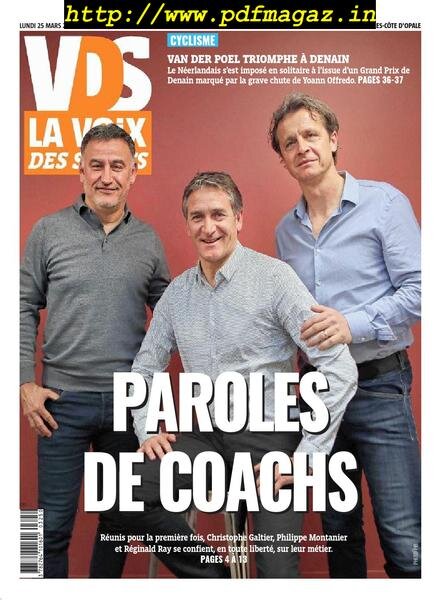 La Voix des Sports Flandres – 25 mars 2019 Cover