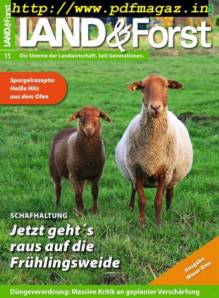 Land & Forst Weser Ems – 09 April 2019 Cover