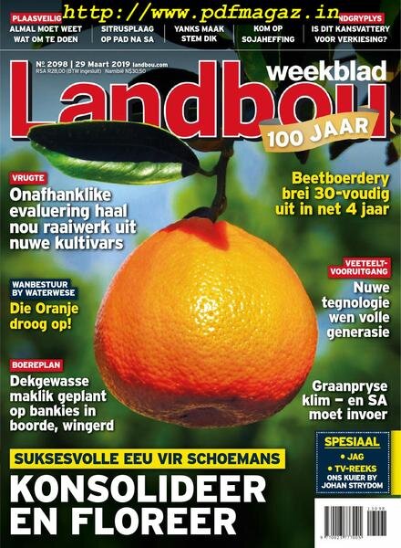 Landbouweekblad – 29 Maart 2019 Cover