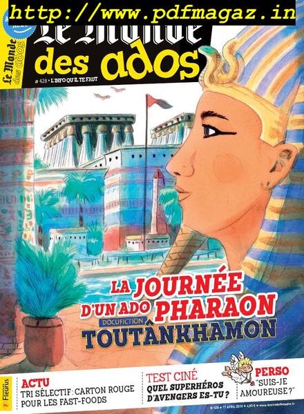 Le Monde des Ados – 17 avril 2019 Cover