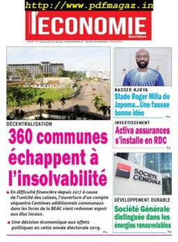 Le quotidien de l’economie magazine Afrique – 09 avril 2019
