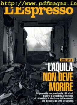 L’Espresso – 31 Marzo 2019