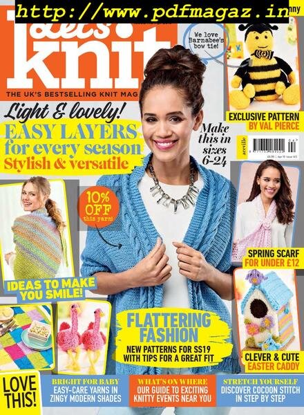 Let’s Knit – April 2019 Cover