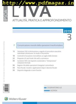 L’IVA – Marzo 2019