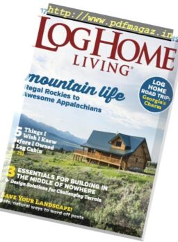 Log Home Living – May 2019