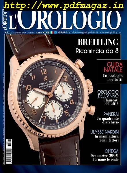 l’Orologio – Novembre 2018 Cover