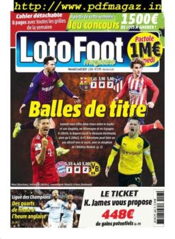 Loto Foot – 03 avril 2019