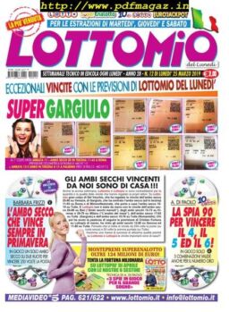 Lottomio del Lunedi – 25 Marzo 2019