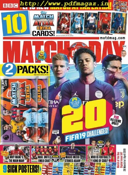 Match of the Day – 26 March 2019 Cover