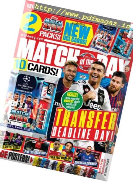 Match of the Day – 29 January 2019 Cover