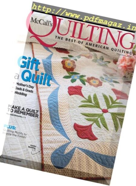 McCall’s Quilting – May-June 2019 Cover