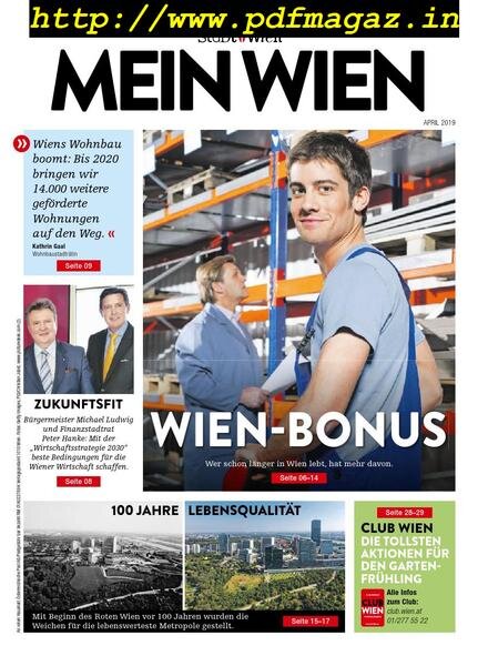 Mein Wien – April 2019 Cover