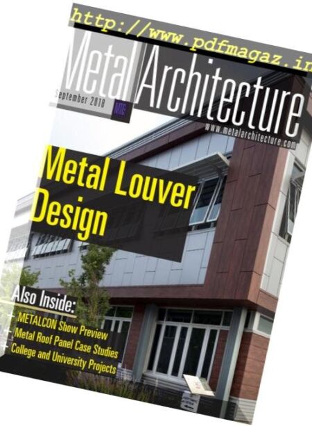 Metal Architecture – September 2018 Cover