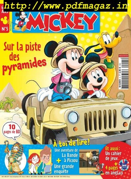 Mon Premier Journal de Mickey – avril 2019 Cover