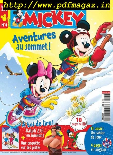 Mon Premier Journal de Mickey – janvier 2019 Cover