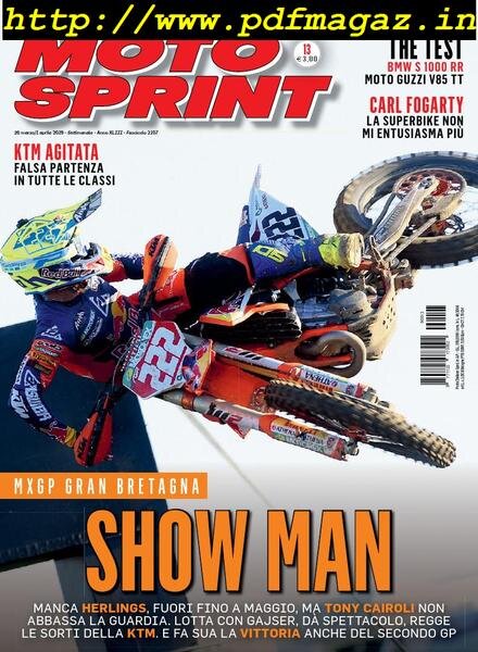 Moto Sprint – 26 Marzo 2019 Cover