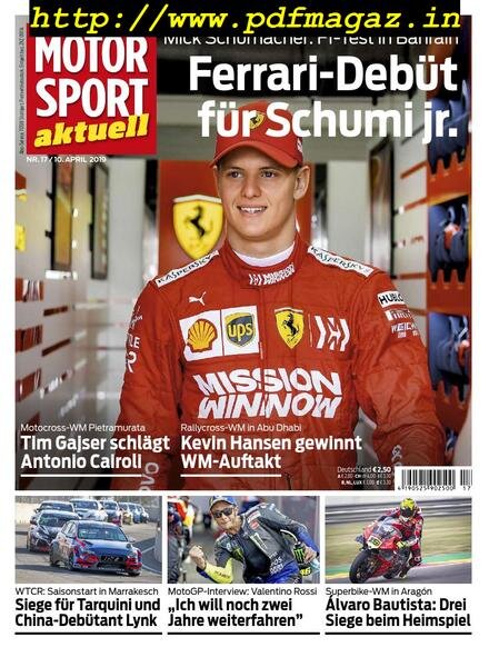 Motorsport Aktuell – 10 April 2019 Cover