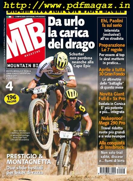 MTB Magazine – Aprile 2017 Cover