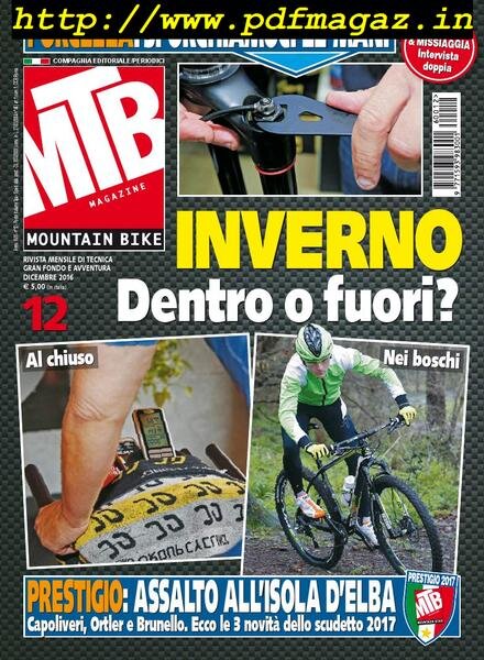 MTB Magazine – Dicembre 2016 Cover