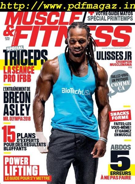 Muscle & Fitness France – mars 2019 Cover