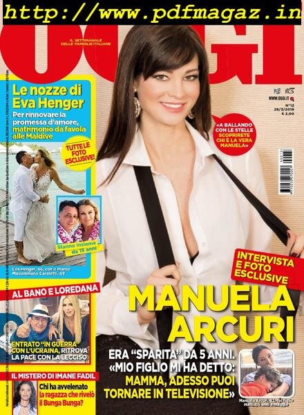 Oggi – 28 marzo 2019 Cover