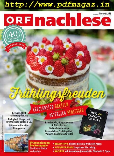 ORF nachlese – April 2019 Cover