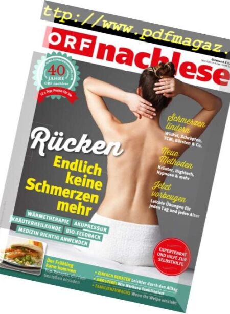 ORF nachlese – Marz 2019 Cover