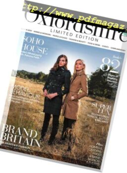 Oxfordshire Limited Edition – March 2019