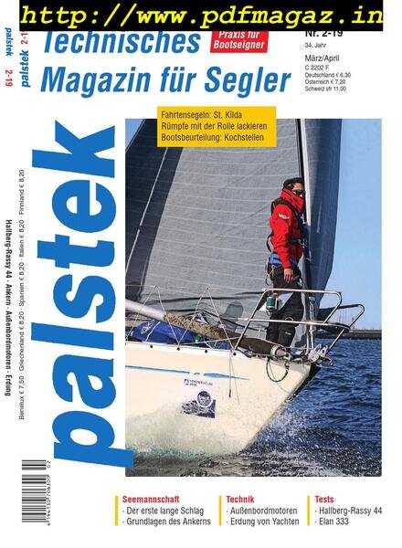 Palstek – Marz-April 2019 Cover