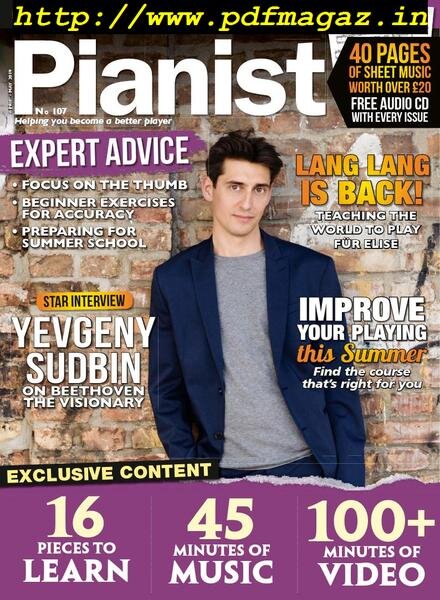 Pianist – Issue 107 – April-May 2019 Cover